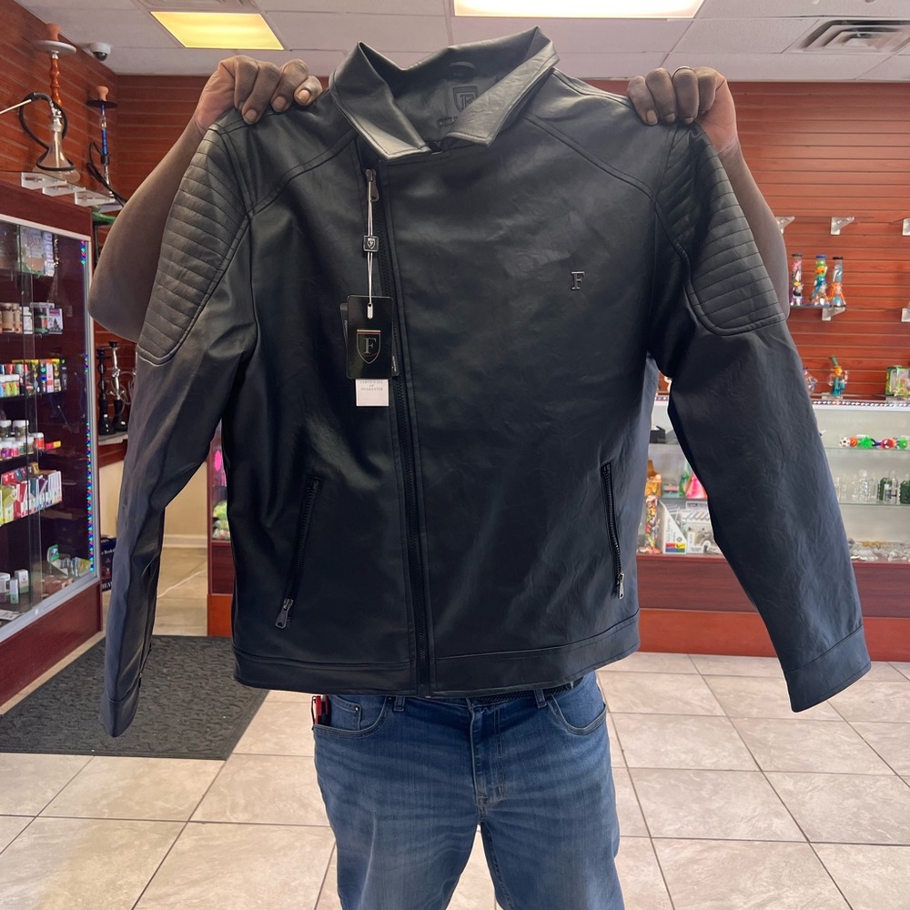 F collections leather jacket